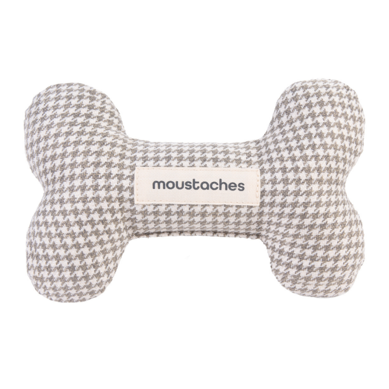 JOUET OS MOUSTACHES PIED DE POULE SAUGE JOUET OS MOUSTACHES PIED DE POULE SAUGE