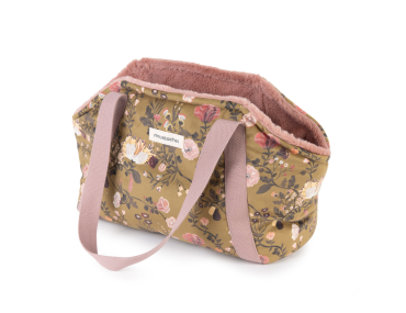 SAC TRANSP MOUSTACHES FLOWER TITI S