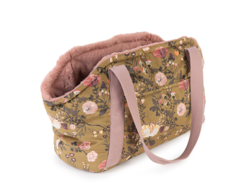 SAC TRANSP MOUSTACHES FLOWER TITI S