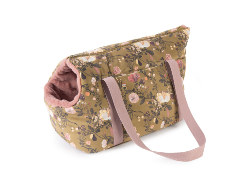 SAC TRANSP MOUSTACHES FLOWER TITI L