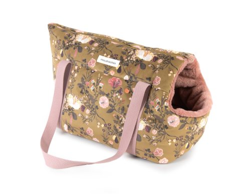 sac de transport chien chat fleurs chat collaboration LES CAUSEUSES