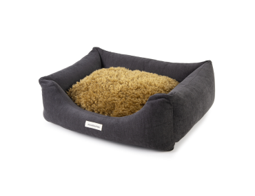SOFA MOUSTACHES VELOURS/FRISE GRAPHITE