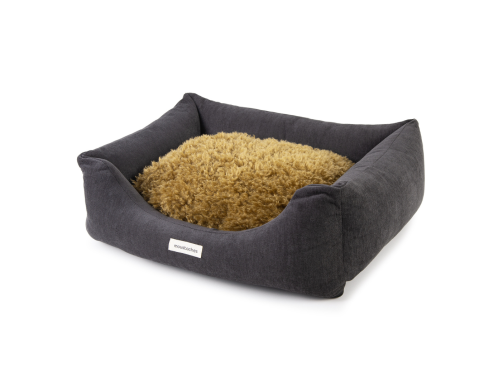 SOFA MOUSTACHES VELOURS/FRISE GRAPHITE