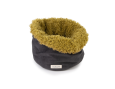 BASKET MOUSTACHES VELOURS/FRISE GRAPHITE