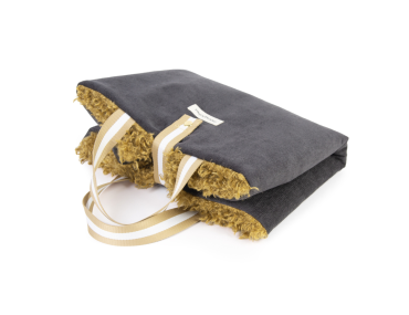 TRAVEL MATE MOUSTACHES VELOURS/FRISE GRAPHITE