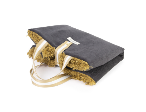 TRAVEL MATE MOUSTACHES VELOURS/FRISE GRAPHITE