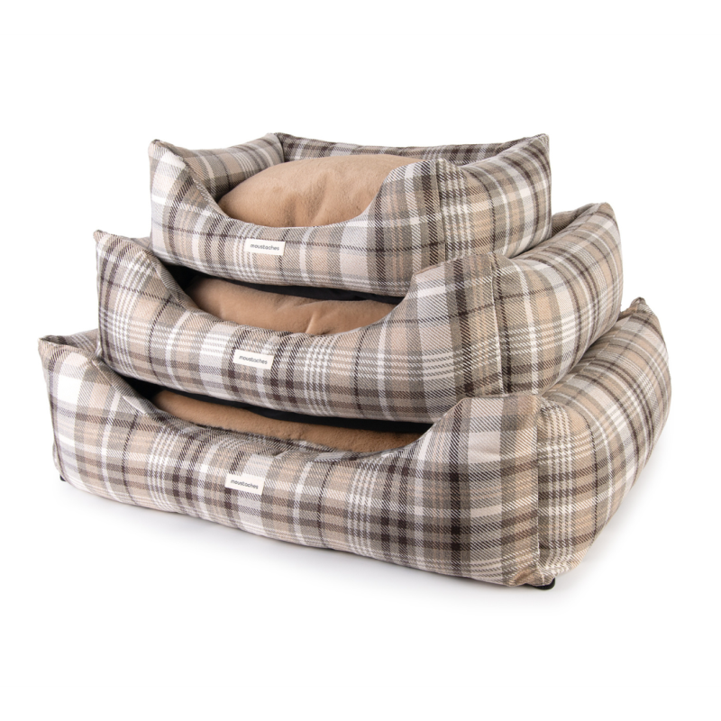 SOFA MOUSTACHES CARREAUX BEIGE