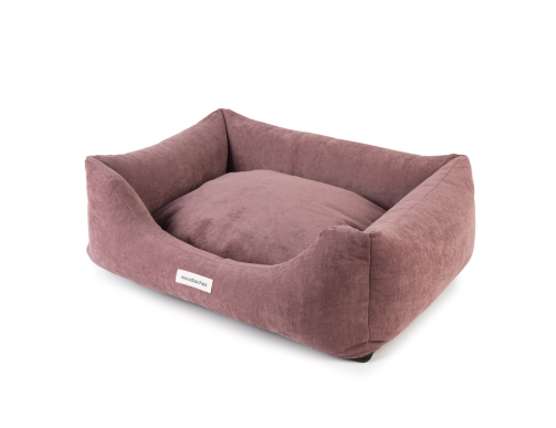 SOFA MOUSTACHES VELOURS/FRISE BORDEAUX