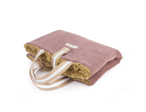 TRAVEL MATE MOUSTACHES VELOURS/FRISE BORDEAUX