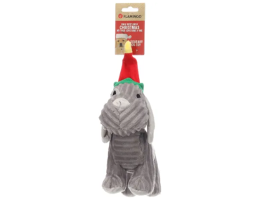 PELUCHE AVIANA CHIEN GRIS -NOEL