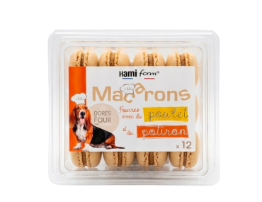 BISCUITS MACARONS POULET/POTIRON 12X60GR