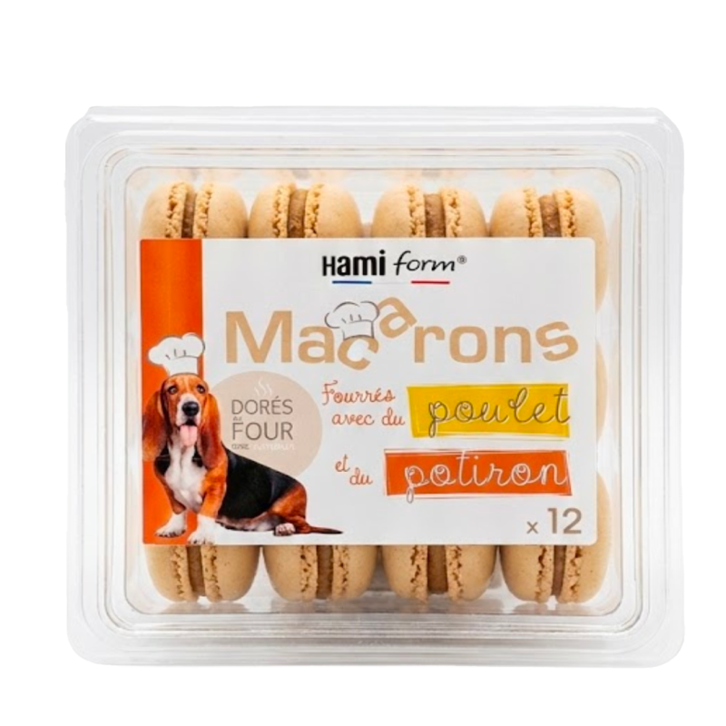 BISCUITS MACARONS POULET/POTIRON 12X60GR