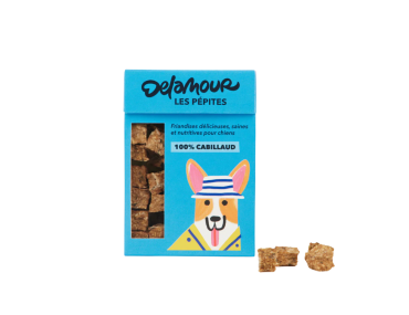 pépites snack chien cabillaud friandise