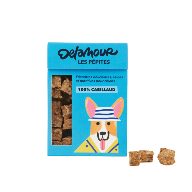 PEPITES DELAMOUR CABILLLAUD 75GR PEPITES DELAMOUR CABILLLAUD 75GR