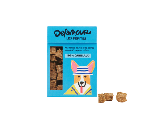 pépites snack chien cabillaud friandise