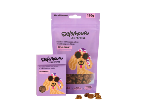 RECHARGE PEPITES DELAMOUR POULET-MYRTILLE-CANNEBERGE 150GR RECHARGE PEPITES DELAMOUR POULET-MYRTILLE-CANNEBERGE 150GR