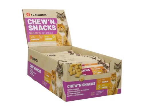 CHEW N SNACK CERCLES POULET-FROMAGE