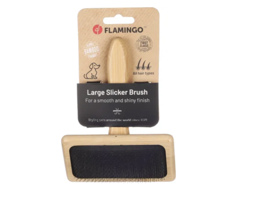 brosse
carde
bambou
toilettage
pelage
démêlage
écologique
Flamingo
accessoire
Moustaches Paris