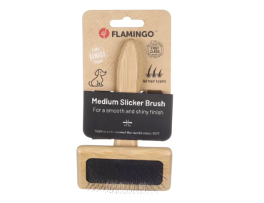 brosse
carde
bambou
toilettage
pelage
démêlage
écologique
Flamingo
accessoire
Moustaches Paris
