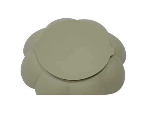 SLOW FEEDER ROSE SILICONE VERTE 18,5cm