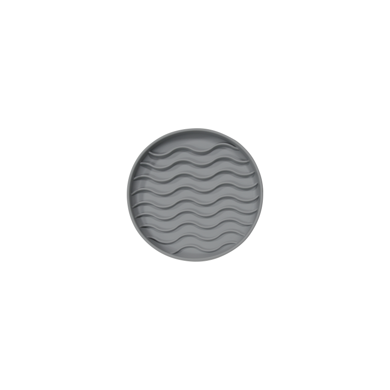 SLOW FEEDER VAGUES SILICONE GRIS 20cm