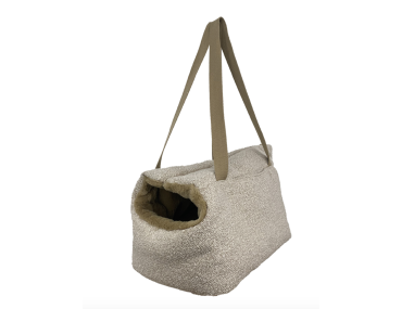 Sac Transport Moustaches Bouclette Beige GRAND