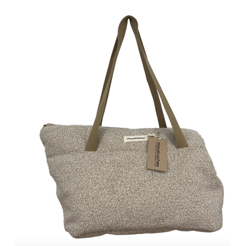 Sac Transport Moustaches Bouclette Beige GRAND Sac Transport Moustaches Bouclette Beige GRAND