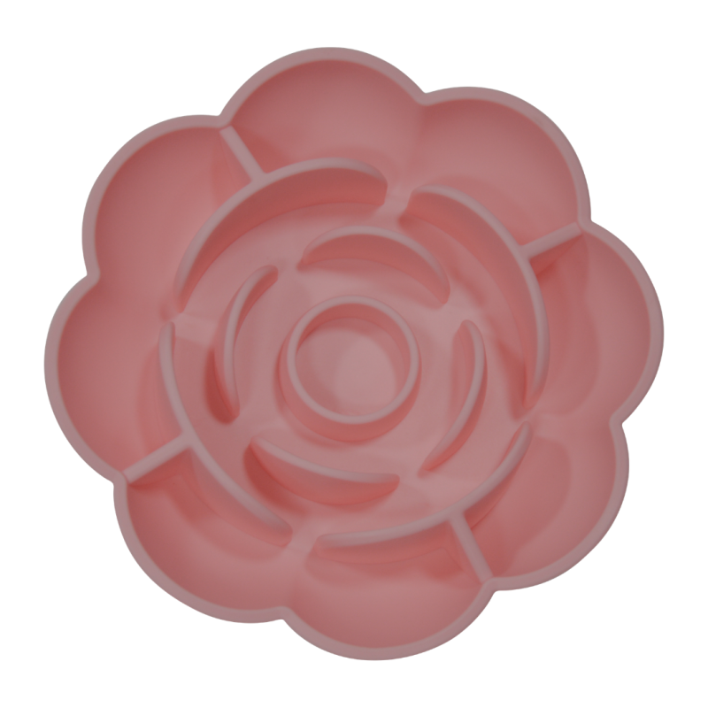 SLOW FEEDER ROSE SILICONE ROSE 18,5cm