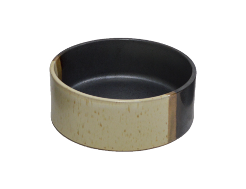 gamelle chien eau nourriture céramique noir beige design