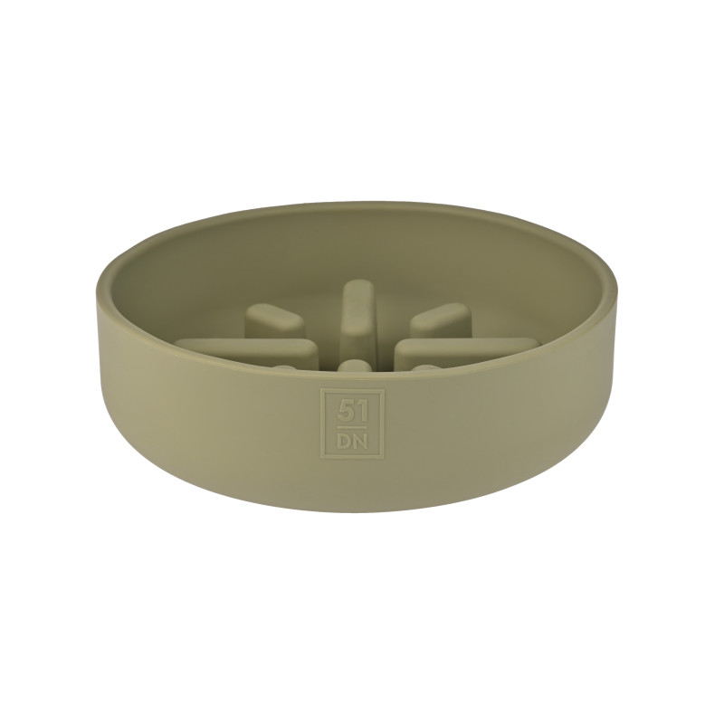51 SILI BOWL SLOW FEEDER KHAKI