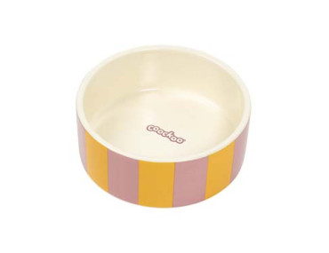 gamelle chien céramique bol chien design chat gamelle colorée alimentation accessoire repas rose orange rayure