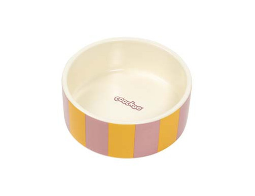 gamelle chien céramique bol chien design chat gamelle colorée alimentation accessoire repas rose orange rayure