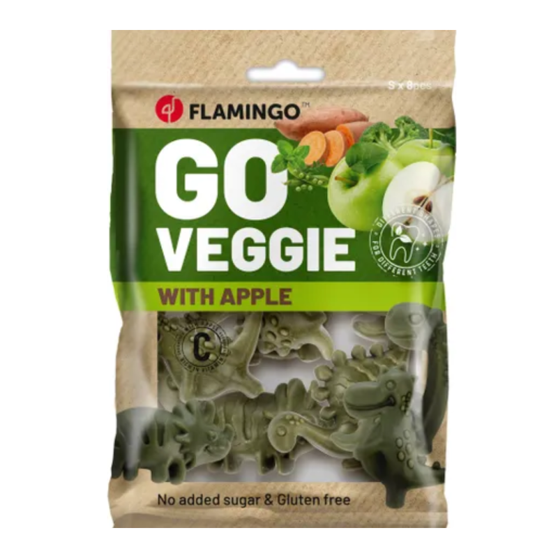 VEGGIE DINO POMME 4PIECES 120GR -PROMO