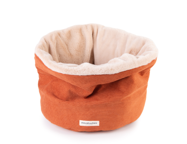 BASKET MOUSTACHES VELOURS COT. TOMETTE 40CM