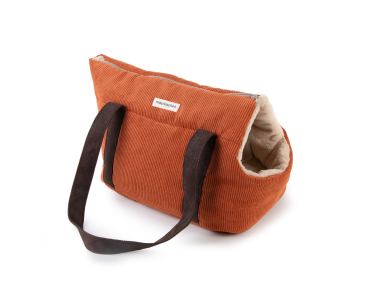 sac de transport chien terra-cotta orange marron