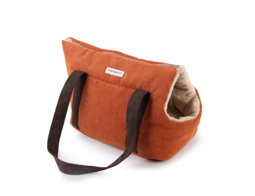 sac de transport chien terra-cotta orange marron