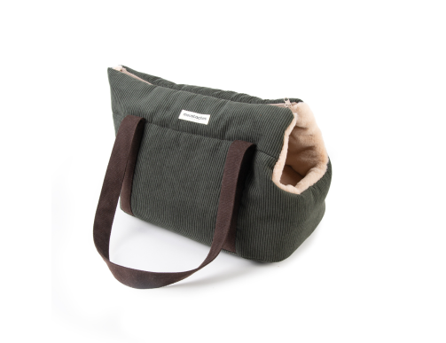 sac de transport chien vert forêt marron