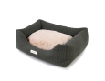 sofa moustaches velours côtelé vert foncé forêt chien