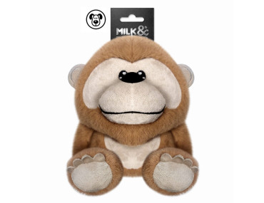 jouet chien peluche singe orangoutan doudou sonore doux mastication stimulation compagnon ludique confort