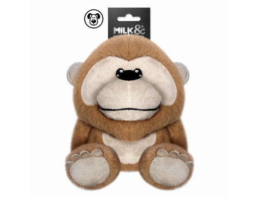 jouet chien peluche singe orangoutan doudou sonore doux mastication stimulation compagnon ludique confort