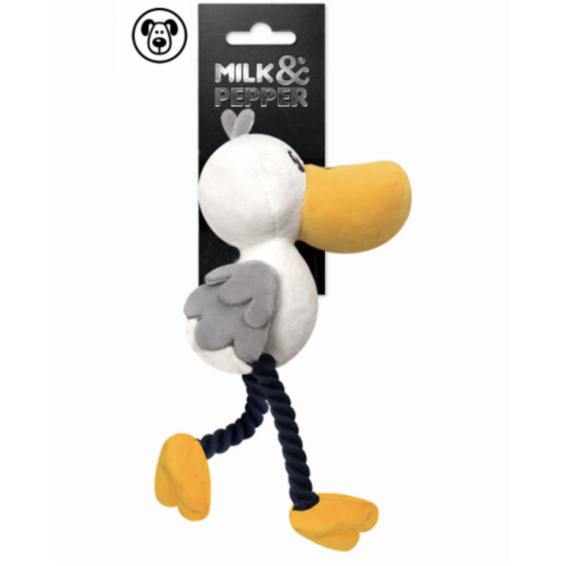 PELUCHE SANTIAGO PELICAN ECRU/JAUNE