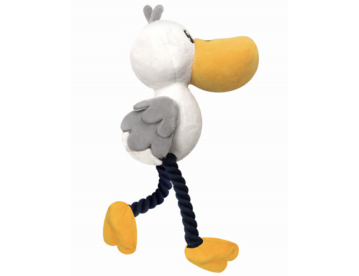 PELUCHE SANTIAGO PELICAN ECRU/JAUNE