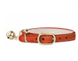 collier chat cuir orange sécurité confortable léger pratique durable élégant design quotidien tendance