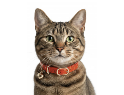 COLLIER CHAT VENDOME ORANGE 1/30CM