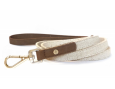 laisse chien taupe légère confortable robuste balade pratique élégante sécurité textile quotidien minimaliste
