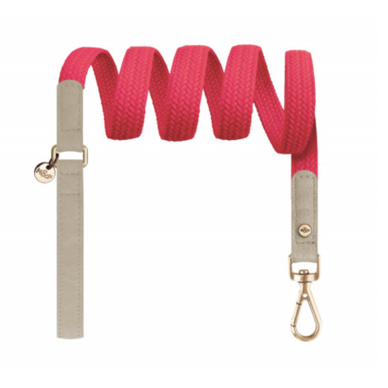 LAISSE KAYA PLATE FRAMBOISE 1,5/120CM