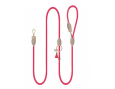 laisse chien bandouliere framboise multifonction réglable mainslibres confortable robuste design tendance élégant
