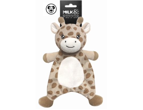 peluche chien girafe jouet doudou douceur réconfort savane beige écru mignon chiot interactif cadeau câlin compagnon douceur