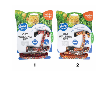 PACK HARNAIS ET LAISSE CHAT DESIGN INDIEN