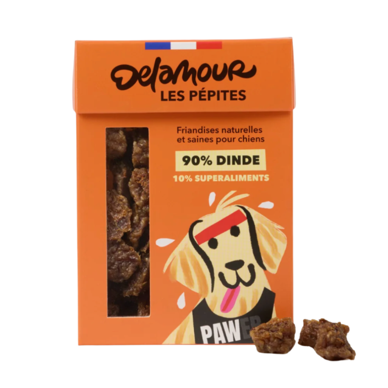 PEPITES DELAMOUR DINDE 75GR